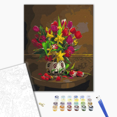 Malowanie po numerach Tulipany i żonkile (BS30142)