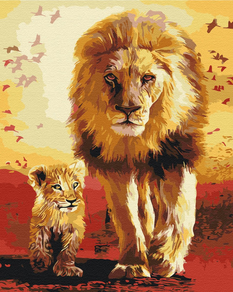 Malowanie po numerach Spacer po sawannie (BS3008)