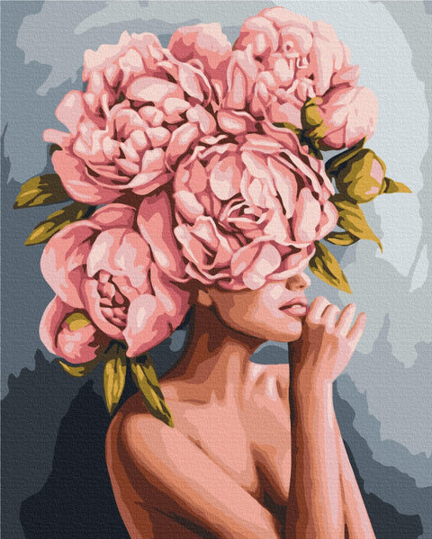 Malowanie po numerach Dotyk piwonii (BS51481)