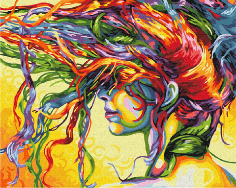 Malowanie po numerach Młoda kobieta. art (BS28421)