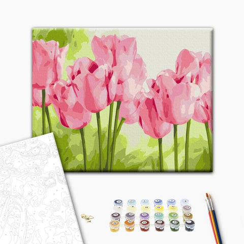 Malowanie po numerach Delikatne tulipany (BS31435)