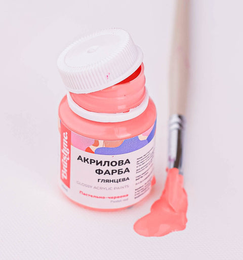 Farba akrylowa Pastelowy czerwony kolor (ACPT42)