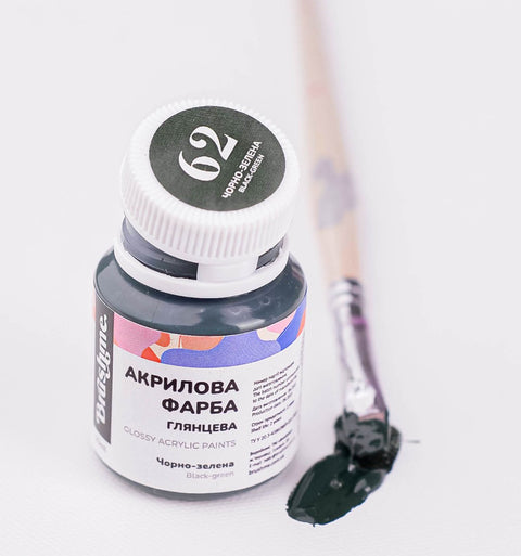 Farba akrylowa Czarny i zielony kolor (ACPT62)