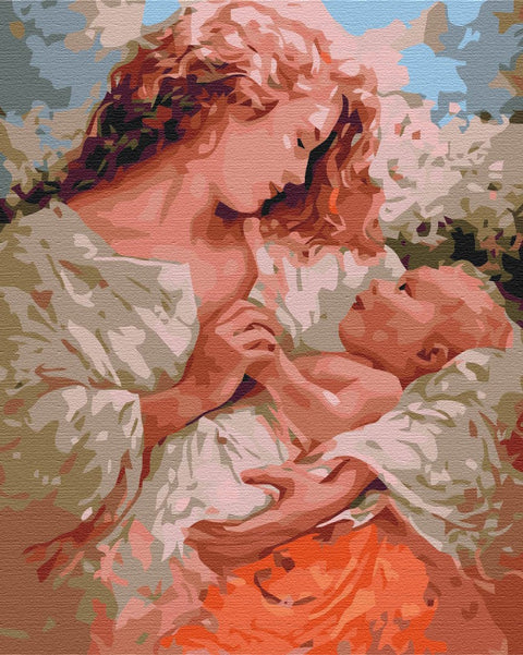 Malowanie po numerach Mama i dziecko (BS5743)