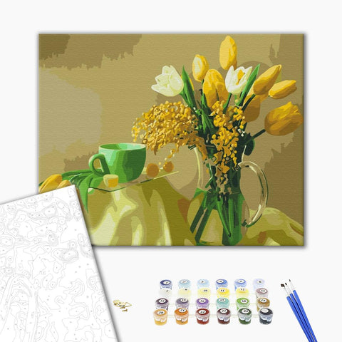 Malowanie po numerach Żółte tulipany (BS9245)