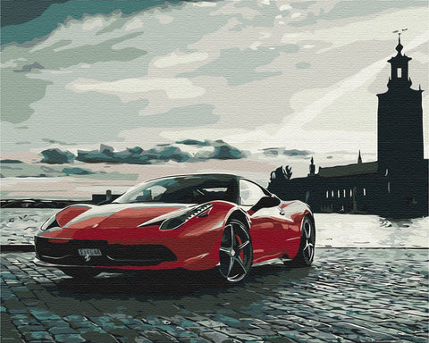 Malowanie po numerach Szkarłatna prędkość (BS52181)