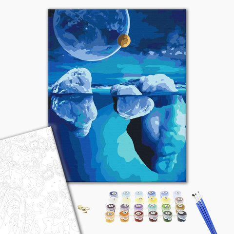 Malowanie po numerach Przetrzeń lodowca (BS51485)