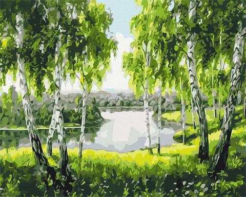 Malowanie po numerach Brzoza od dzieciństwa (BS52205)