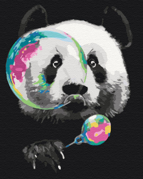 Malowanie po numerach Panda z bąbelkiem (BS51494)