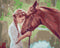 Malowanie po numerach Dziewczyna z koniem (BS51819)