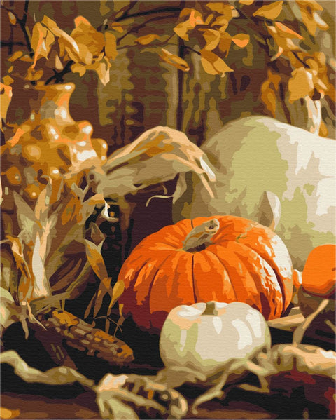 Malowanie po numerach Dynia martwa natura (BS52367)