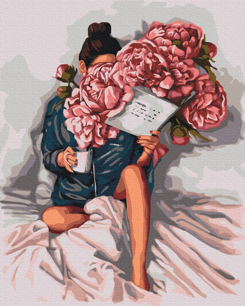 Malowanie po numerach Historia piwonii (BS52470)