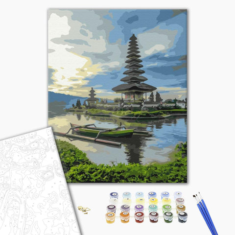Malowanie po numerach Świątynia Ulong Danu. Bali. (BS52473)