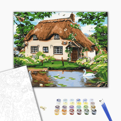 Malowanie po numerach Dom wiejski (BS8291)