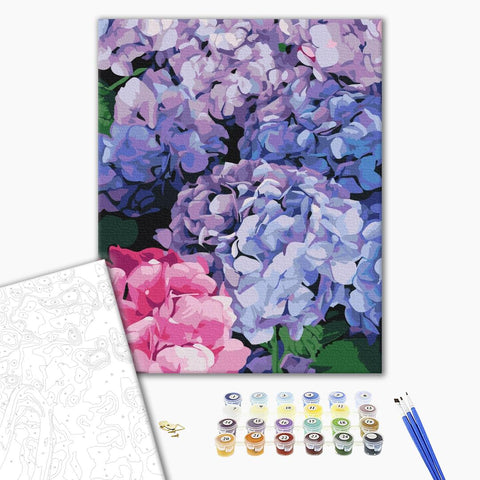 Malowanie po numerach Jasna hortensja (BS51667)