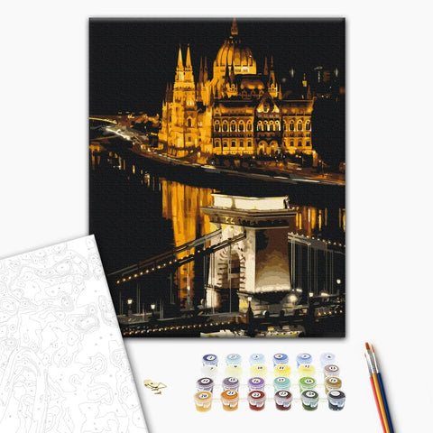 Malowanie po numerach Nocny Budapeszt (BS52549)