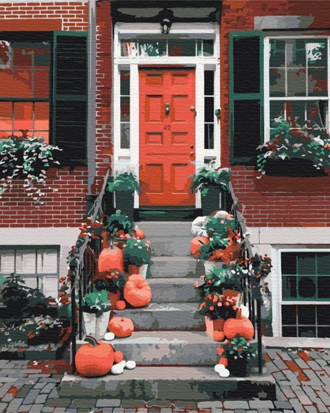 Malowanie po numerach Jesień na west said (BS52538)