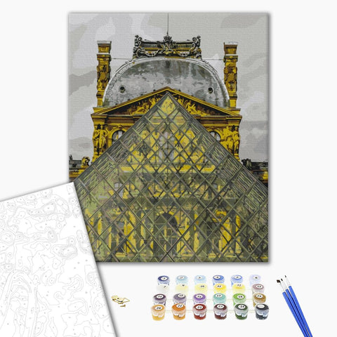 Malowanie po numerach Piramida luwru (BS52517)