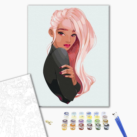 Malowanie po numerach Art różowy (BS52424)