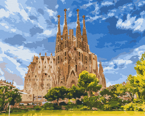 Malowanie po numerach Katedra Świętej Rodziny (BS51646)