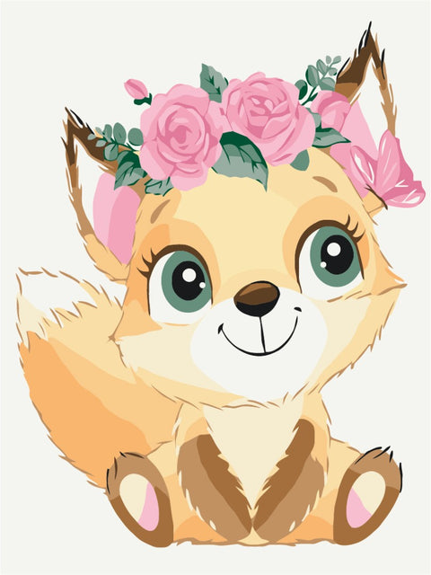 Malowanie po numerach Wiewiórka w wieńcu (KBS7105)