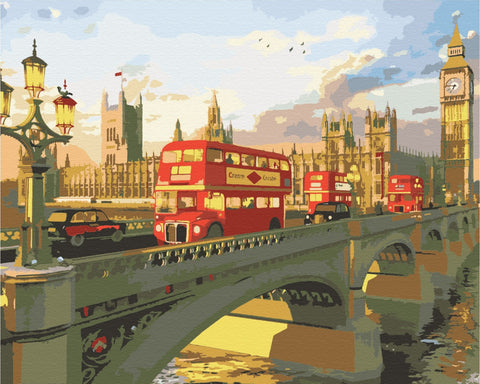 Malowanie po numerach Wieczorny Londyn. (BS51547)