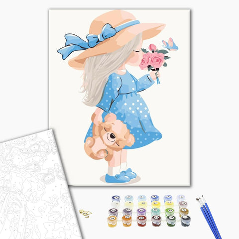 Malowanie po numerach Mała dama (KBS7123)