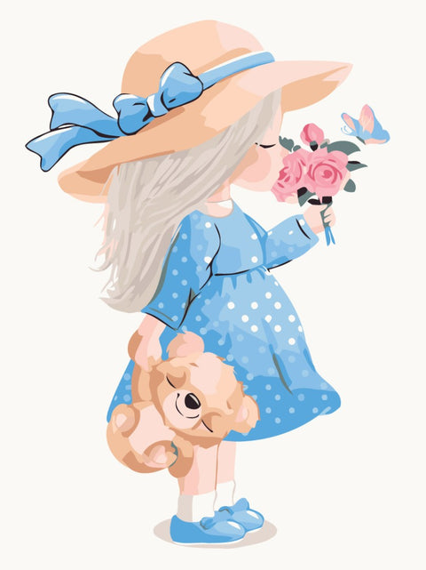 Malowanie po numerach Mała dama (KBS7123)