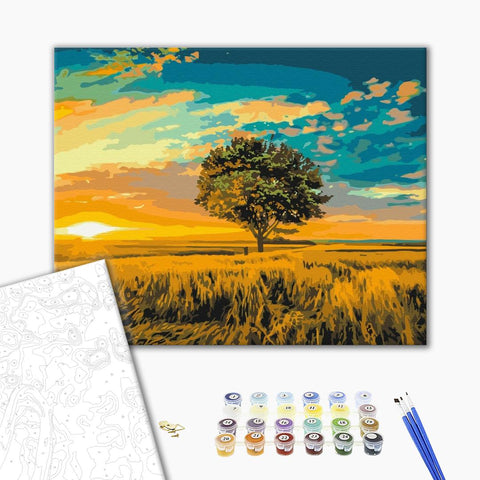 Malowanie po numerach Złoty zachód słońca (BS52578)