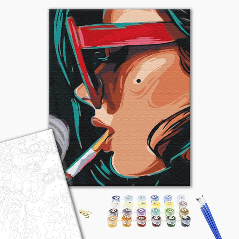 Malowanie po numerach Przydymione spojrzenie (BS51946)