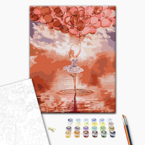 Malowanie po numerach Balerina na zachodzie (BS52713)