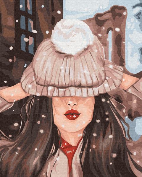 Malowanie po numerach Pierwszy śnieg (BS52805)