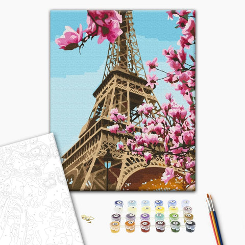 Malowanie po numerach Sakury w Paryżu (BS52836)