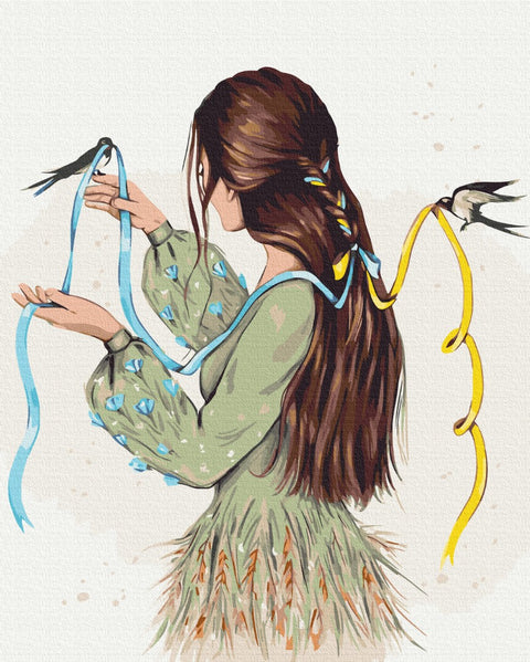 Malowanie po numerach Lot wolności © Alla Berezovska (BS53100)