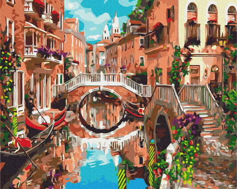 Malowanie po numerach Most nad kanałem (BS23161)