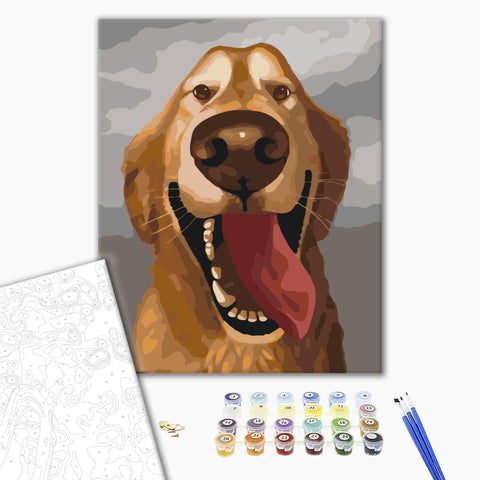 Malowanie po numerach Szczęśliwy przyjaciel (BS41103)