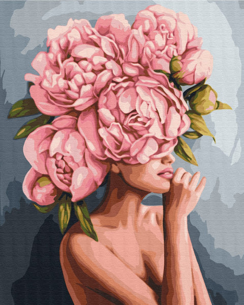 Premium malowanie po numerach Dotyk piwonii (PBS51481)