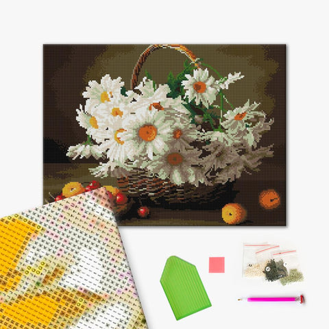 Haft diamentowy Stokrotki polne (DBS1004)