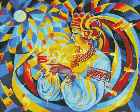 Malowanie po numerach Świeca nadziei © Oleg Loburak (BS53313)