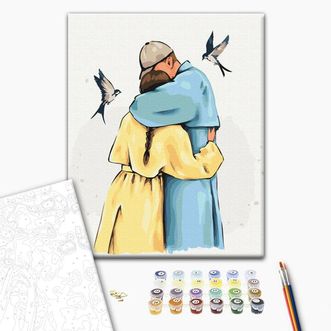 Malowanie po numerach Mocne uściski ©Alla Berezovska (BS53453)