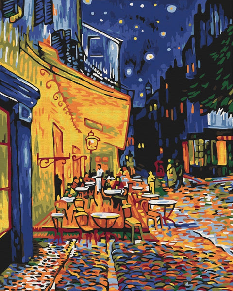 Premium malowanie po numerach Nocna kawiarnia w Arles. van Gogh (PBS51338)