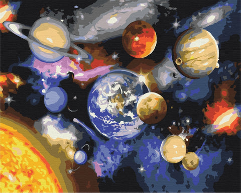 Malowanie po numerach Parada planet (RBS22268)