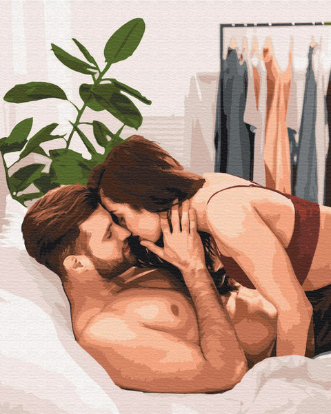 Malowanie po numerach Przytulne uściski (BS51740)