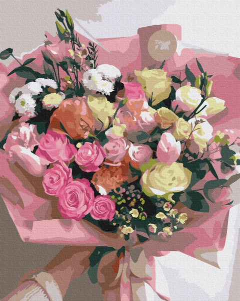 Malowanie po numerach Bukiet dla najdroższej (BS37529)