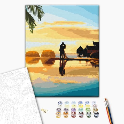 Malowanie po numerach Wschód miłości (BS52863)