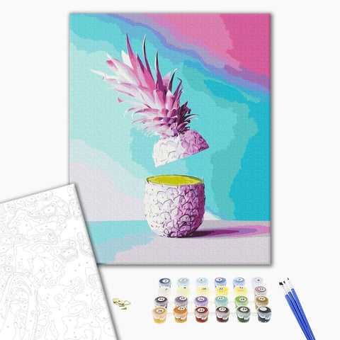 Malowanie po numerach Kawałek ananasa (BS40168)