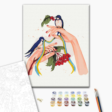 Malowanie po numerach Nadzieja jest w rękach ©Alla Berezovska (BS53145)