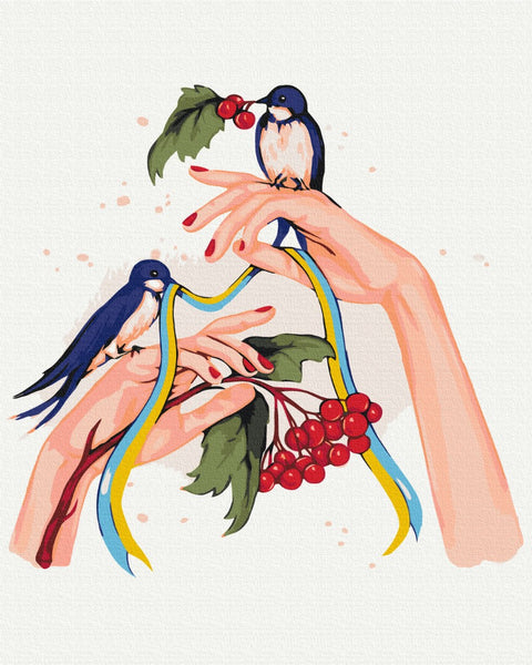 Malowanie po numerach Nadzieja jest w rękach ©Alla Berezovska (BS53145)