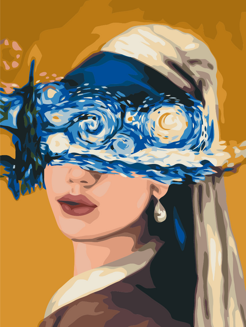 Malowanie po numerach Gwiaździsty nocny widok © Viktoriya Kovalenko (RBS51480)