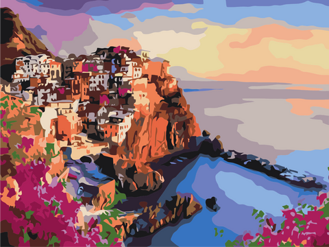 Malowanie po numerach Jasne farby Sycylii (RBS35801)